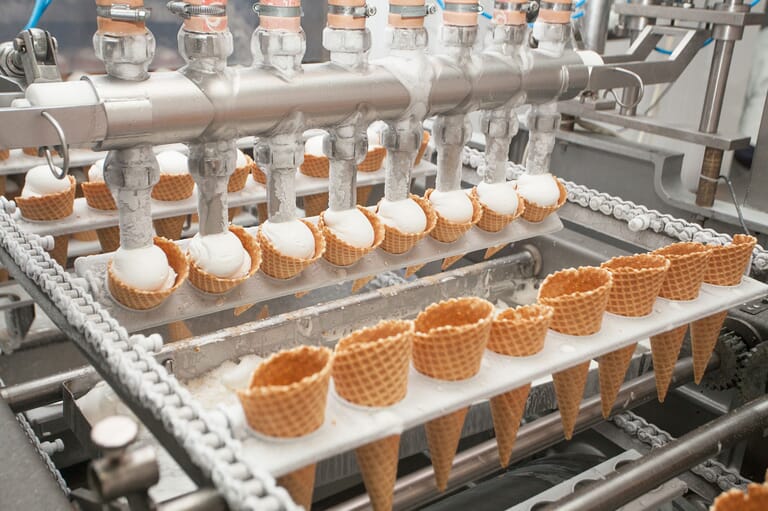 Ice Cream making in Cold Room Freezer Chiller Environment